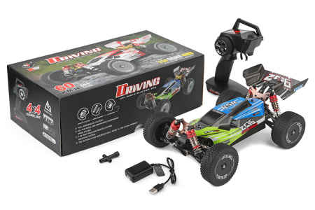 фото Машинка на радиоуправлении 1:14 багги WL Toys 144001 4WD (зеленый)