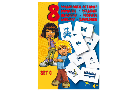 фото Трафареты MALINOS микс 8 шт (набор C)