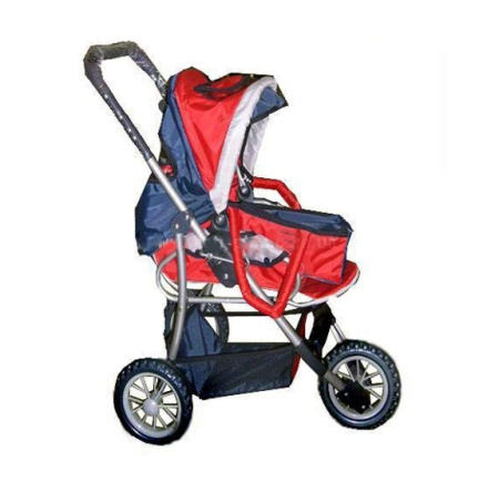 фото Детская коляска-трансформер для кукол 9385/003, трехколесная