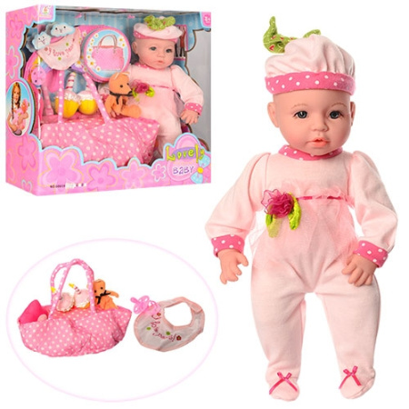 фото Детский мягконабивной пупс 60669C-B04 с аксессуарами