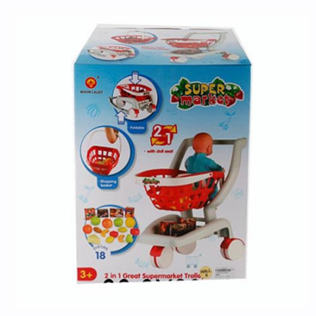 фото Детский супермаркет XG2007 тележка с продуктами