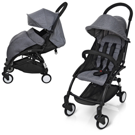 фото Детская прогулочная коляска M 3548-11 YOGA книжка (серая)