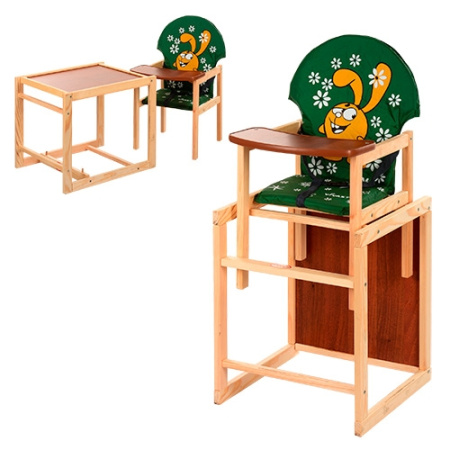 фото Стульчик для кормления трансформер Vivast М V-010-22-3 (заяц)