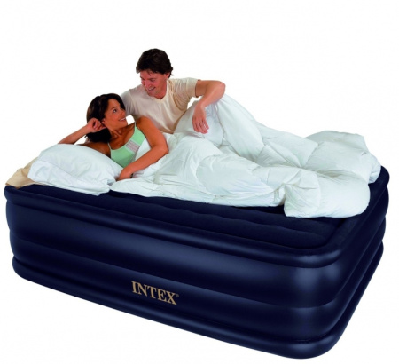 фото Велюровая двухспальная надувная кровать 66718 Intex
