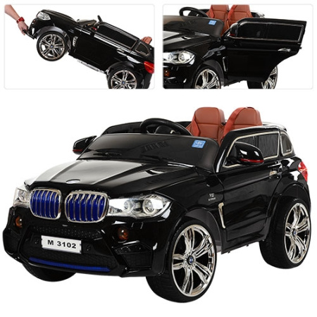 фото Детский джип BMW M 3102(MP4)EBLRS-2 кожаное сиденье и автопокраска (черный) фото Детский джип BMW M 3102(MP4)EBLRS-2 кожаное сиденье и автопокраска (черный)