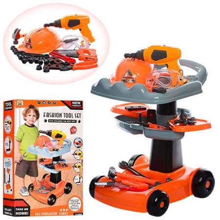 фото Детский набор инструментов 36778-69 с тележкой (38 предметов)