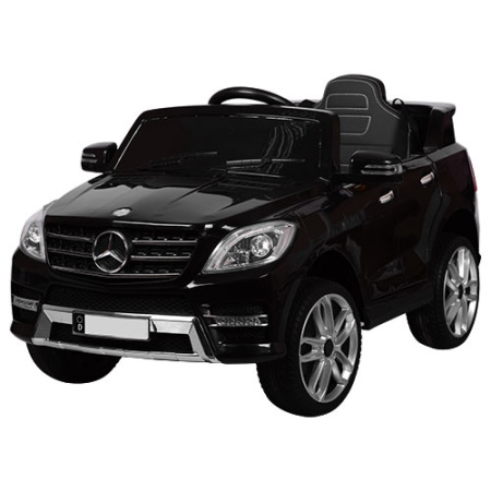 фото Детский электромобиль джип Mercedes M 3568EBLR-2 открывающиеся двери и кожаное сиденье (черный)