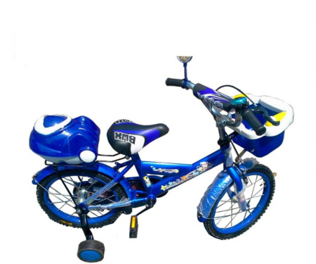 фото Детский двухколесный велосипед 14 дюймов, "Микки Маус" 1153, с боковыми колесами (о)