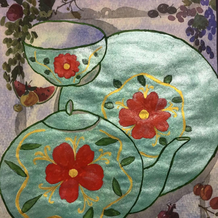 фото Акварельные краски перламутровые MALINOS Maxi Perleffekt 6 цветов