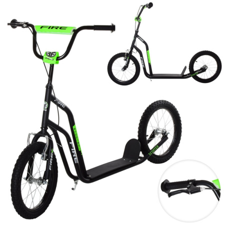 фото Самокат для взрослых до 60 кг SR 2-044-B с ручным тормозом (черный)