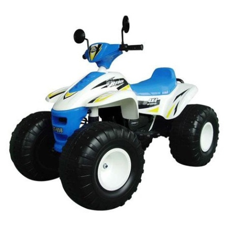 фото Большой детский квадроцикл M 1714-4 бело-голубой