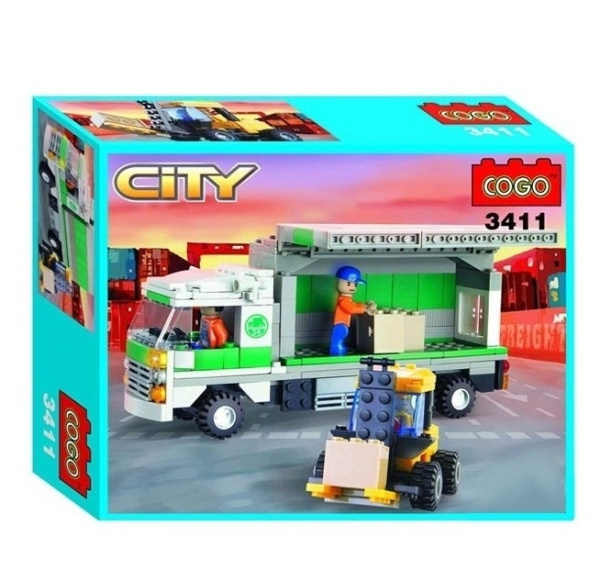 Детский игрушечный конструктор COGO 3411-3606 "Трейлер" (259 дет.)