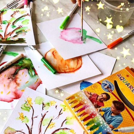 фото Акварельные фломастеры MALINOS Aquarellzauber на водной основе 12 шт