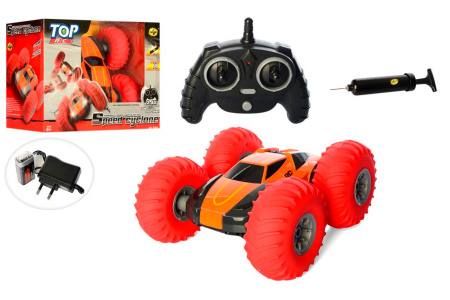 фото Перевёртыш на радиоуправлении YinRun Speed Cyclone с надувными колесами (оранжевый)