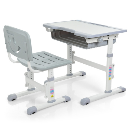 фото Парта Bambi M 3230-11 регулируемая, наклон до 60 градусов (серая)