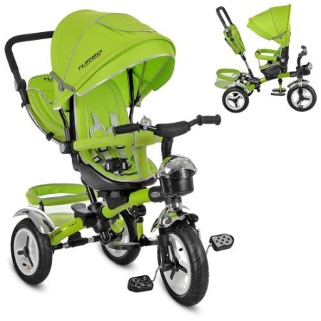 фото Велосипед колясочный  M 3200-4A с функцией поворота сиденья (зеленый)