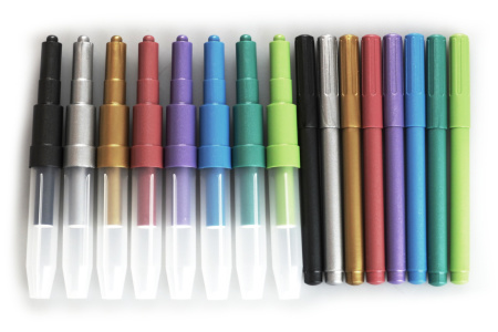 фото Фломастеры и аэрографы металлик Malinos Metallic XXL 16 (8+8 шт)