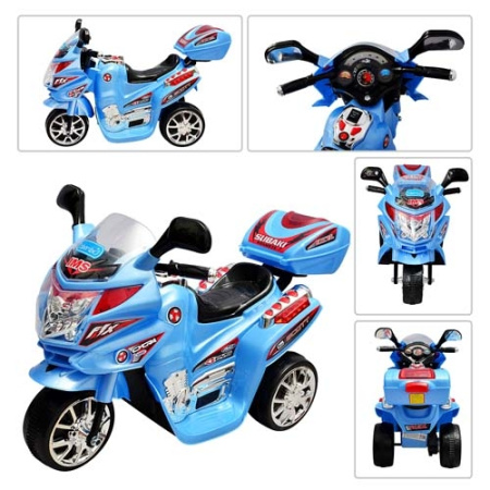 фото Детский мотоцикл M 0637 Bambi (голубой)