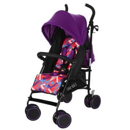 фото Коляска детская Bambi M 3423-9 прогулочная трость (фиолетовая)