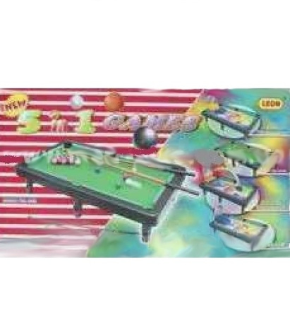 фото Игровой мининабор 5 в 1 Metr+ ZZ Toys 20016: баскетбол, бильярд, снукер, файр-шутер, футбол