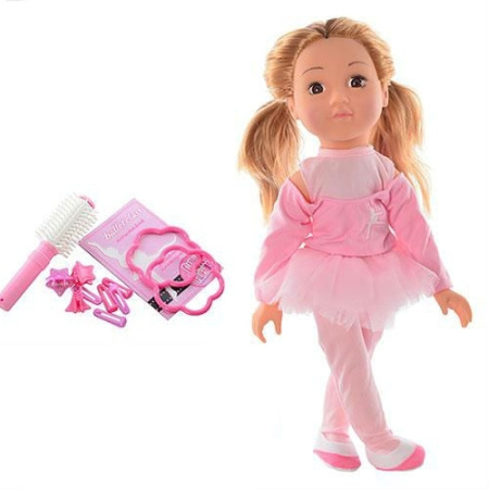 фото Кукла балерина 82007 мягкотелая с аксессуарами