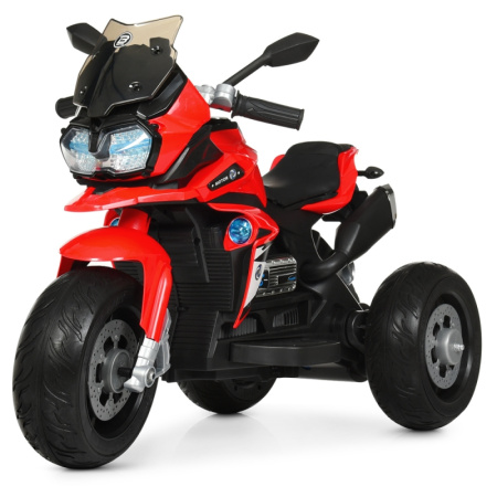 фото Мотоцикл для детей BMW M 4117EL-3 музыка свет кожа (красный)