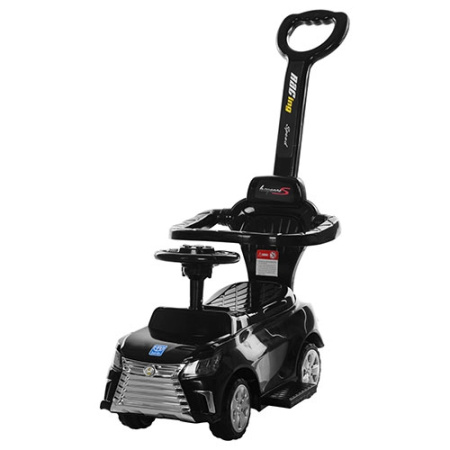 фото Детская каталка-толокар 2в1 BAMBI M 3593-2 Lexus родительская ручка подставка для ног (черная)