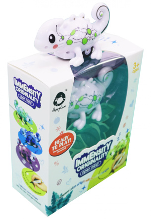 фото Индуктивная игрушка Хамелеон Happy Cow 777-613 меняет цвет и ездит по линии