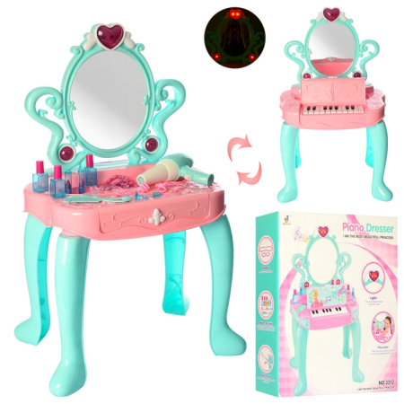 фото Детское трюмо с пианино 3312 музыка свет звук аксессуары