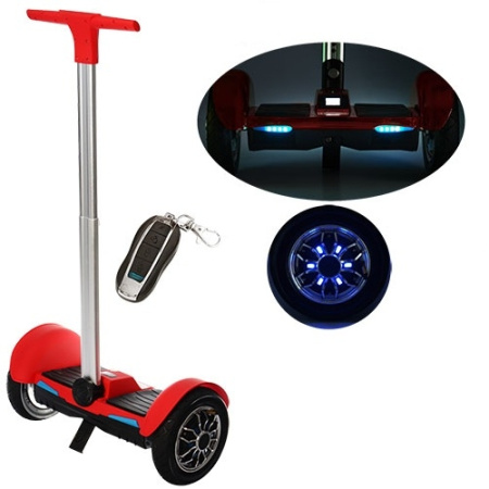 фото Сигвей 1-ВР-3 со светящимися колесами 10 дюймов (красный)