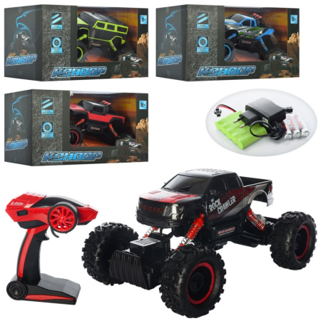 фото Джип с радиоуправлением HB-P1401-02-03-04/M 3937 U амортизаторы резиновые колеса небьющийся корпус