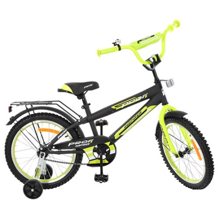 фото Велосипед для детей двухколесный 18 дюймов Profi Inspirer G1851 (черно-салатовый мат)