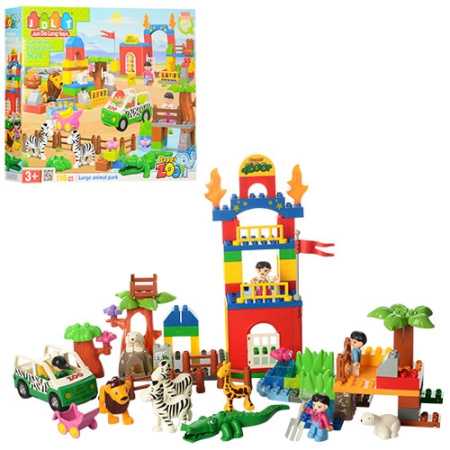фото Детский игровой конструктор JDLT 5028 «Зоопарк» (116 детали)