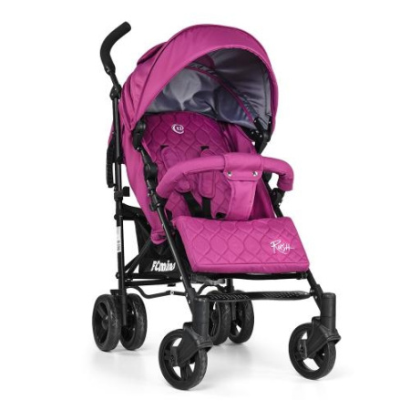 фото Коляска детская El Camino ME 1013-9 RUSH прогулочная трость чехол дождевик (розовая)
