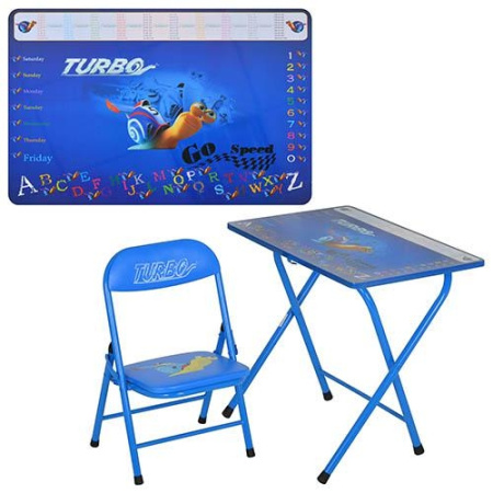 фото Складной детский столик со стульчиком DT 18-22 Турбо (синий)