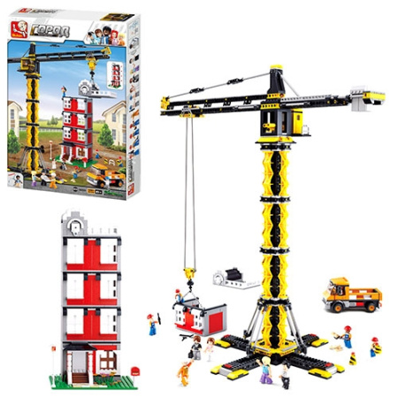 фото Детский конструктор SLUBAN M38-B0555 стройплощадка (1461 деталь)