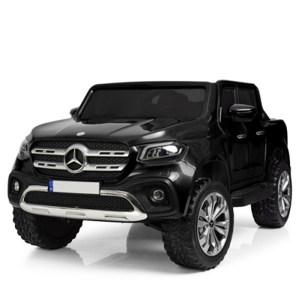 Детский джип Mercedes M 3996EBLR-2 полный привод и кожаное сиденье (черный)