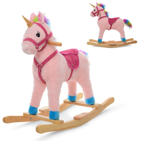 фото Детская качалка-единорог MP 1889 со звуковыми эффектами