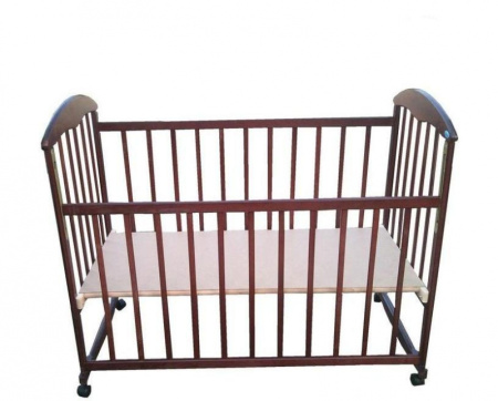 фото Тёмная детская кроватка Ольха "Наталка"