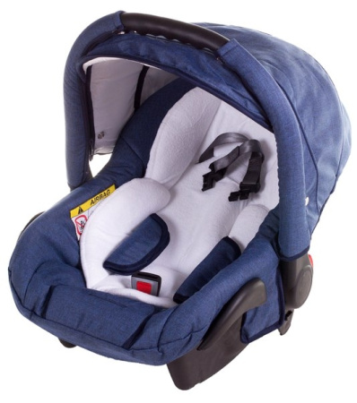 фото Автокресло Adamex Carlo Len темно синий лен 607401