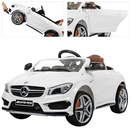 фото Детский электромобиль Mercedes M 3183 EBLR-1 электроруль (белый)