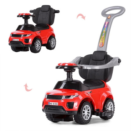 фото Детский толокар 2в1 с родительской ручкой Range Rover HZ614W-3 с багажником (красный) фото Детский толокар 2в1 с родительской ручкой Range Rover HZ614W-3 с багажником (красный)