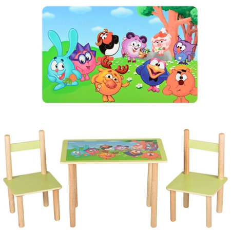 фото Столик с двумя стульчиками F066 Смешарики