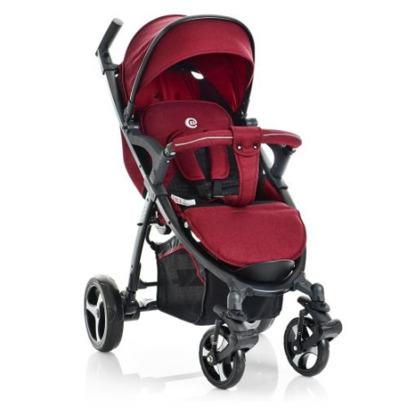 фото Детская коляска El Camino ME 1023L FOCUS Deep Red прогулка-книжка (красная)