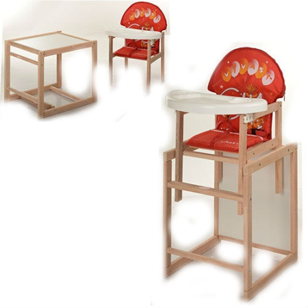 фото Стульчик для кормления – трансформер MV-102-21-5 (слон красный)