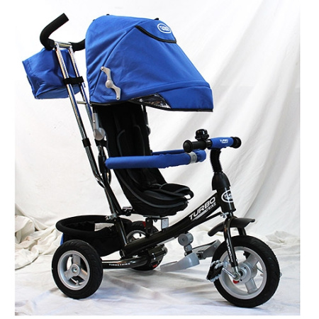 фото Прогулочный трехколесный велосипед для детей TURBOTRIKE M 3452-3FA (синий)