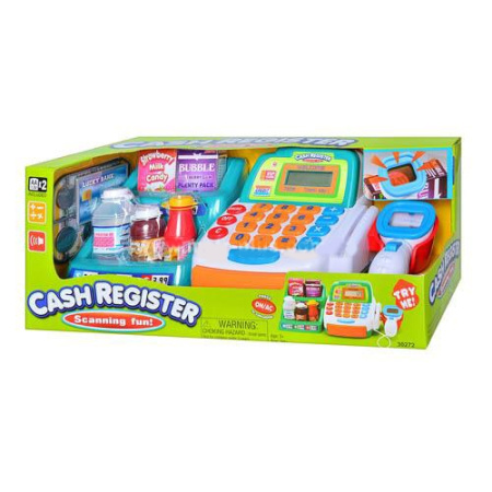 фото Кассовый аппарат 30272 со сканером, калькулятором и продуктами, Keenway