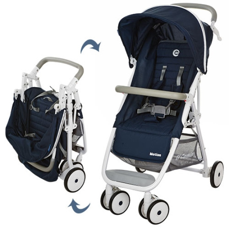фото Коляска детская MOTION M 3295-4 прогулочная с глубокой крышей (синий)