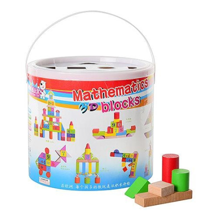 фото Деревянная игрушка Городок Woody MD 0681 конструктор