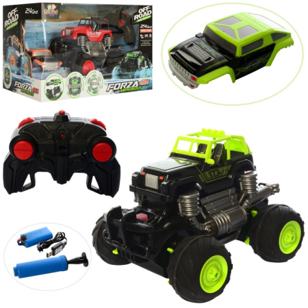 фото Джип на радиоуправлении SJL888-006 надувные колеса насос сменный корпус (23 см)